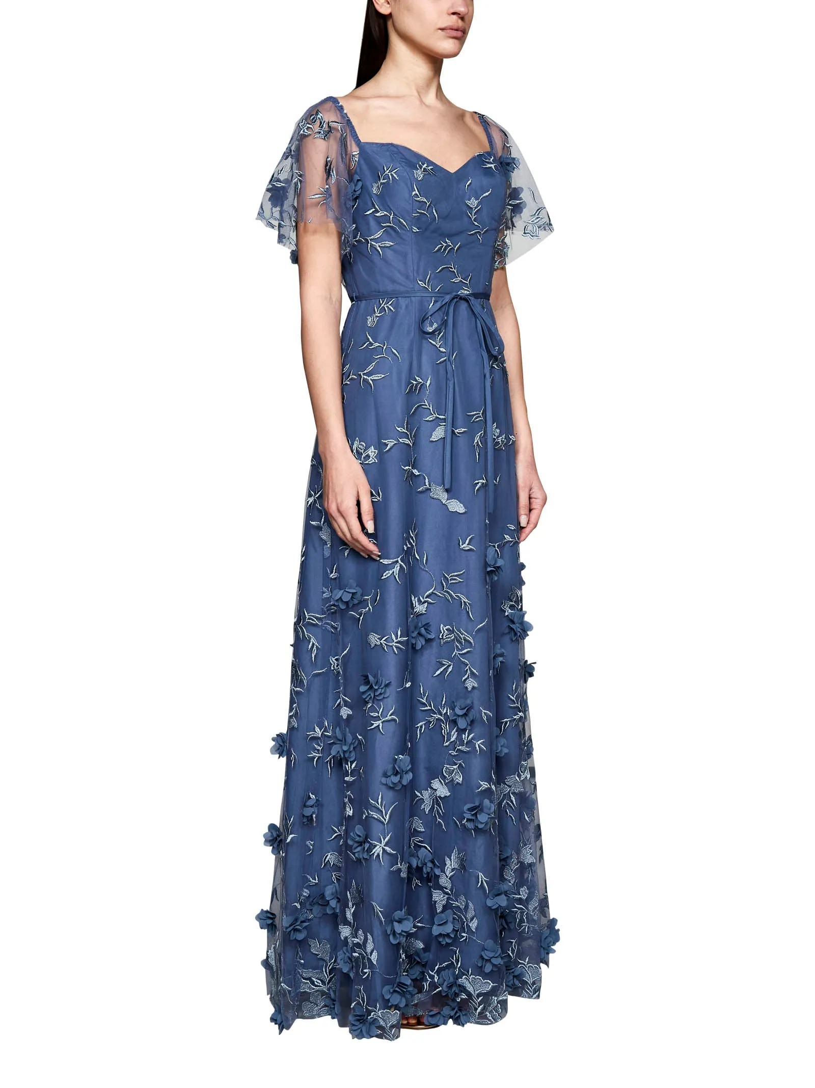 Marchesa Notte Portici Off-Shoulder Dress