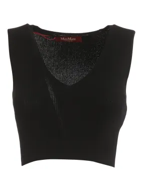 Max Mara Studio V-Neck Knitted Top