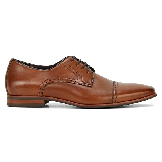 Mens Julius Marlow Lotus Formal Dress Work Cognac Leather Lace Up Shoes