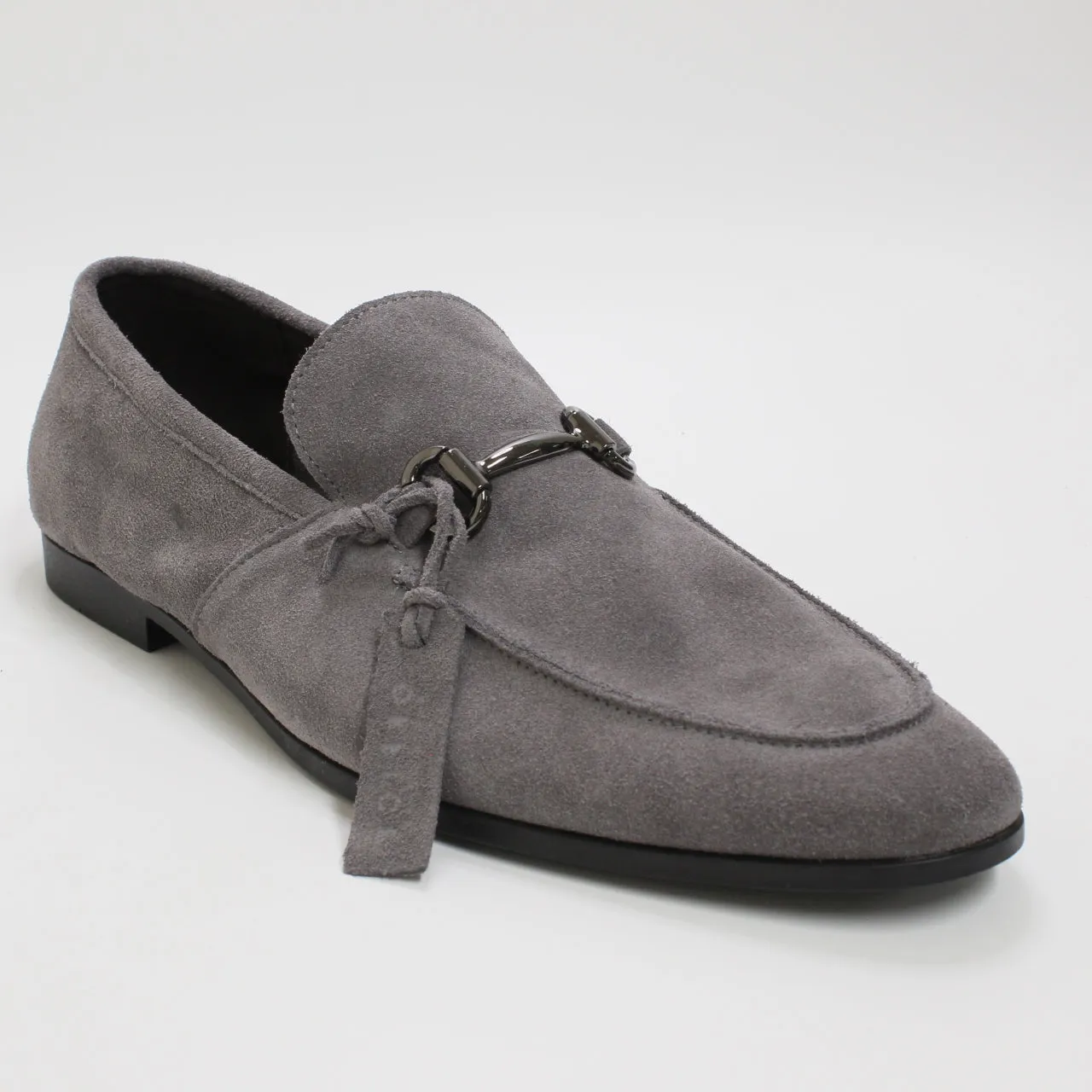 Mens Office Memming Loafers Grey Suede