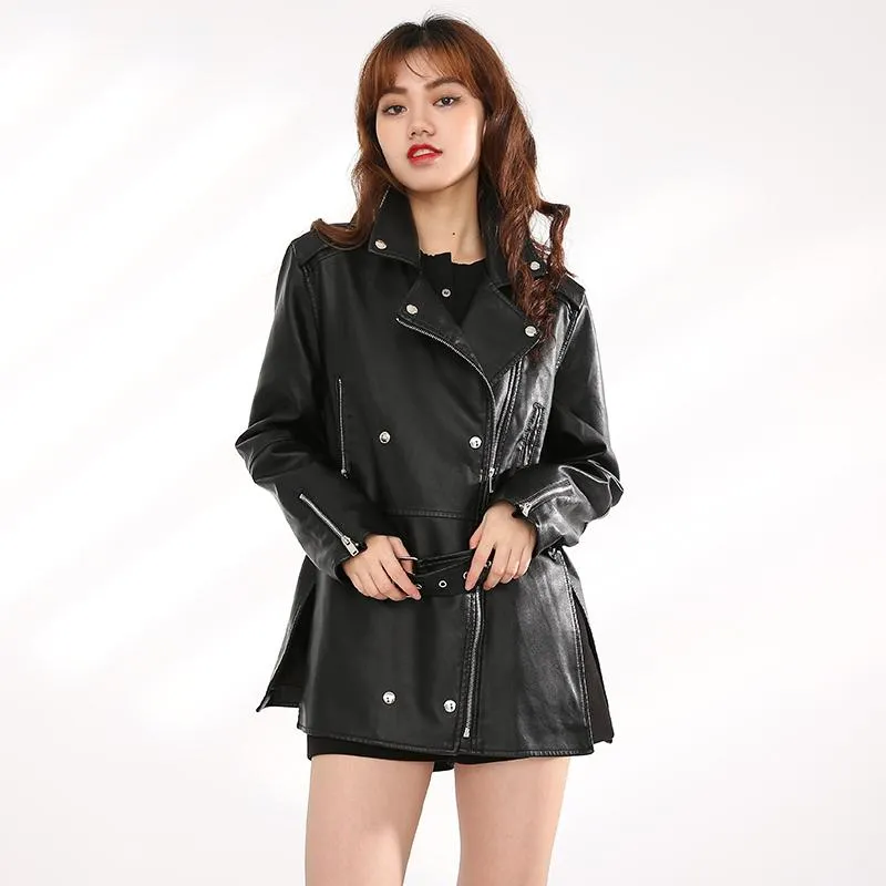 Minoru Vegan Leather Zipper Jacket