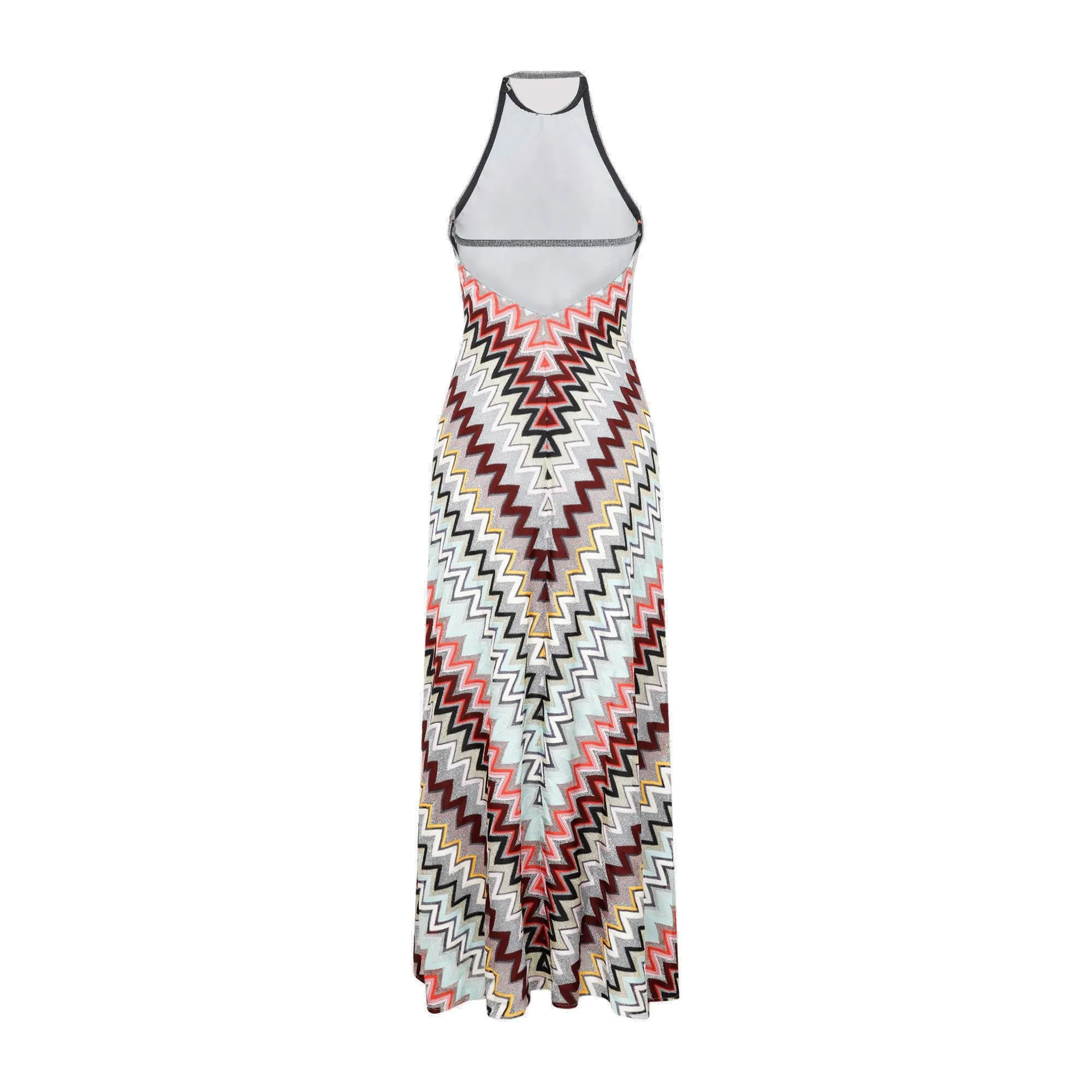 Missoni Patterned Halterneck Long Dress