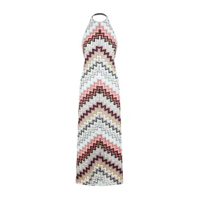 Missoni Patterned Halterneck Long Dress