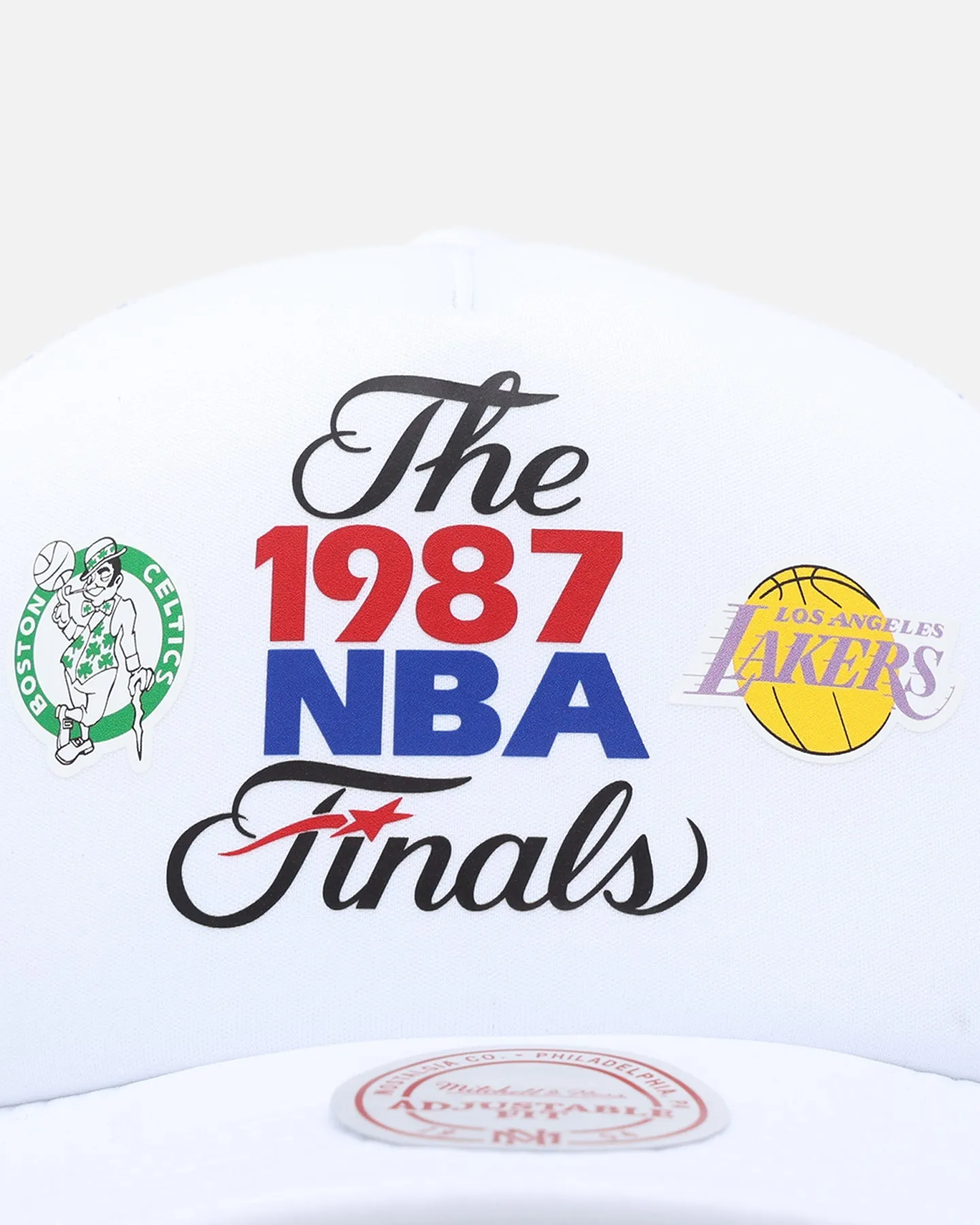 Mitchell & Ness 1987 NBA Finals Trucker Snapback White