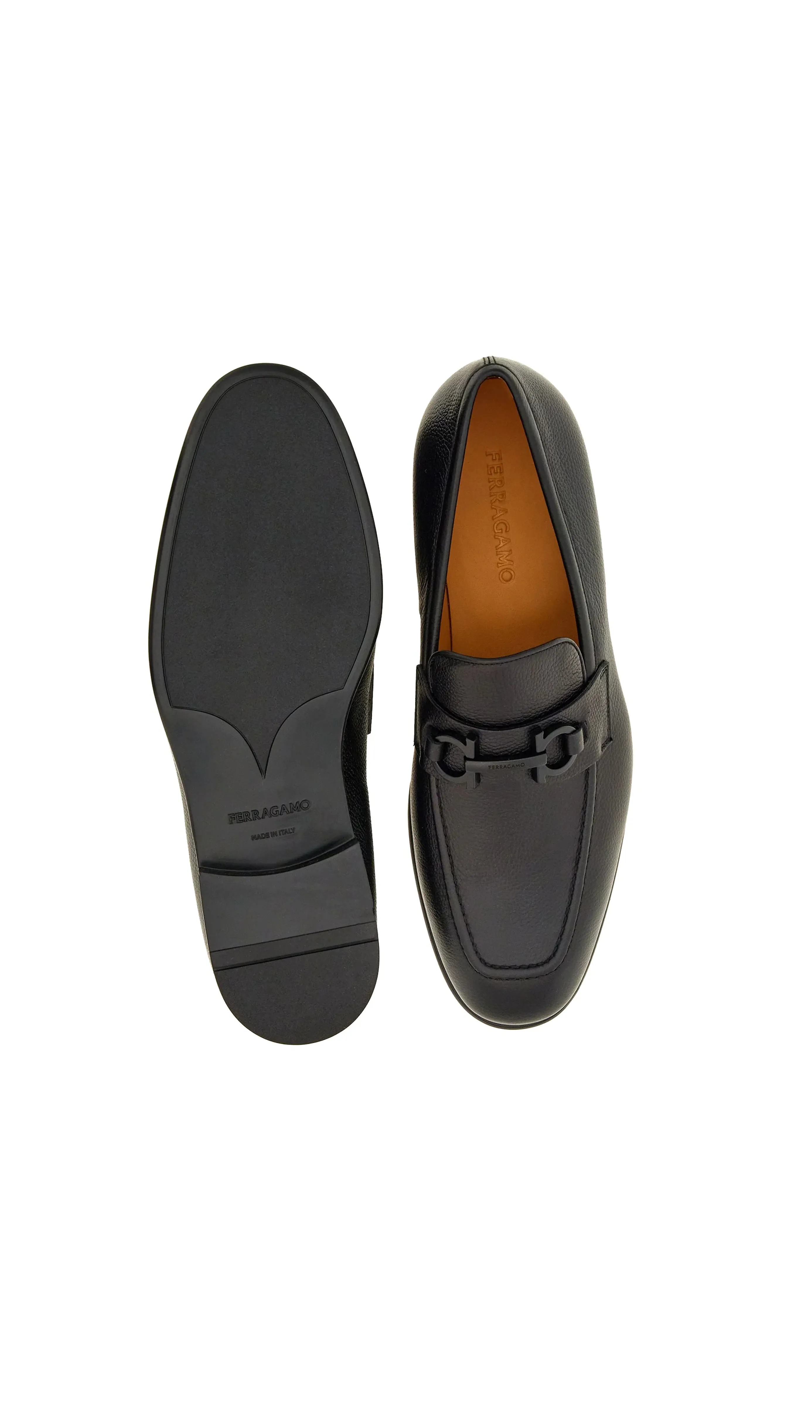 Moccasin with Gancini Ornament - Black