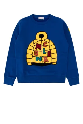 Moncler Enfant Graphic Print Crewneck Sweatshirt