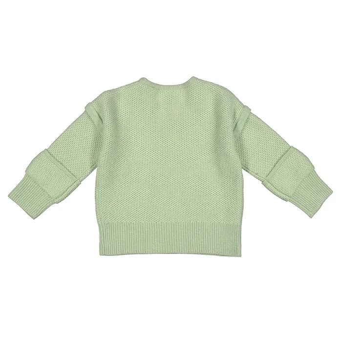 Morley Child Mono Fuzzy Sweater Loden Green