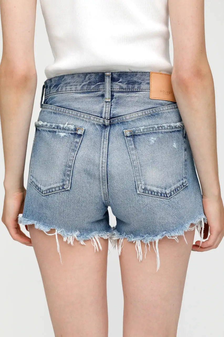 Moussy Vintage PACKARD SHORTS - BLU