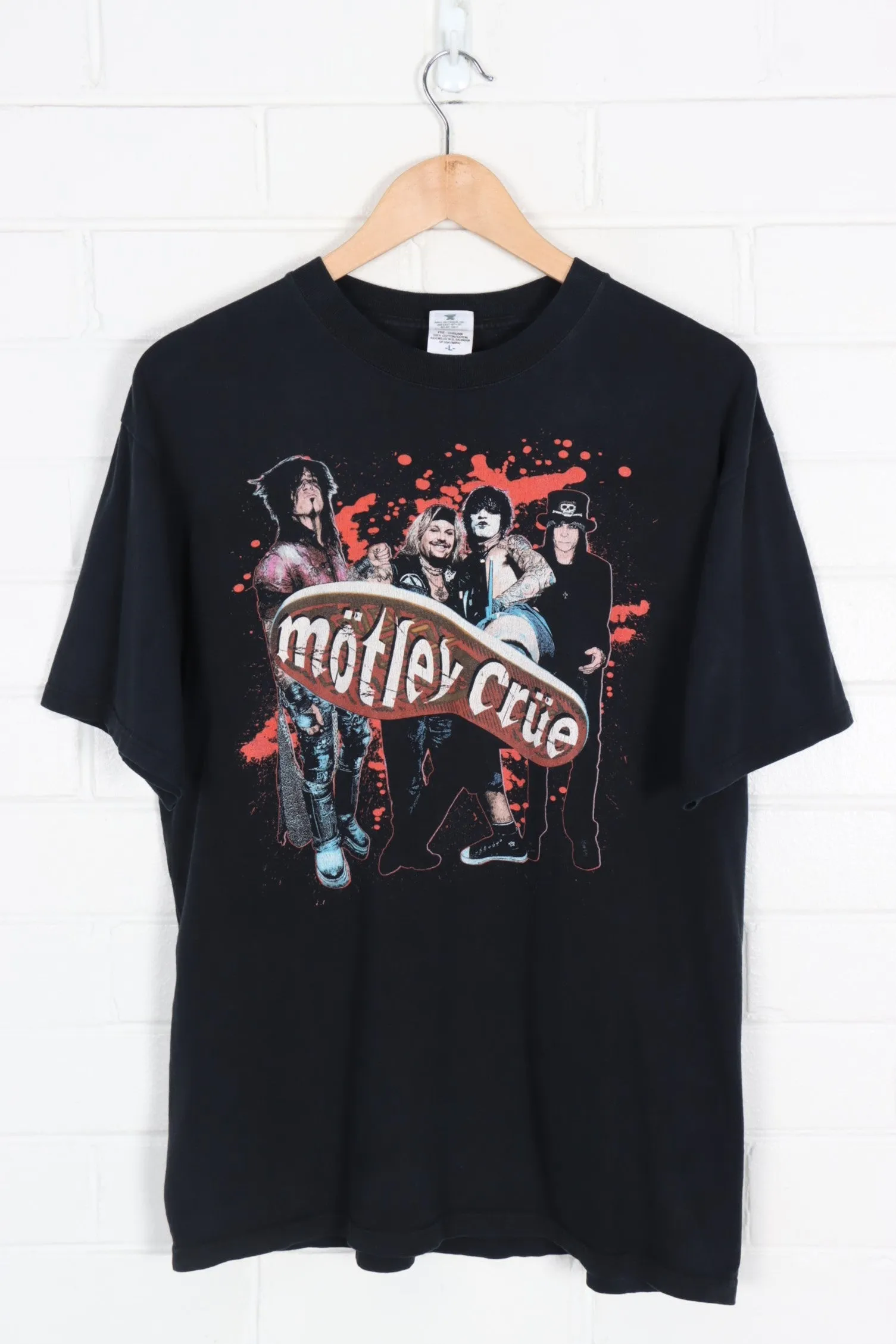 Mtley Crüe Carnival of Sins USA Tour Band Merch Tee (L)