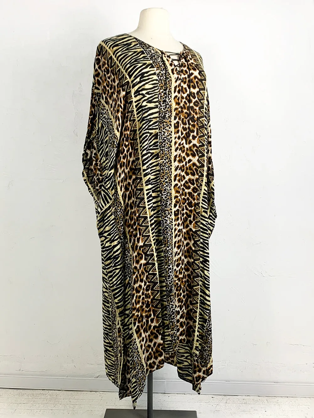 MystiqueAura Mixed Animal Print Kaftan