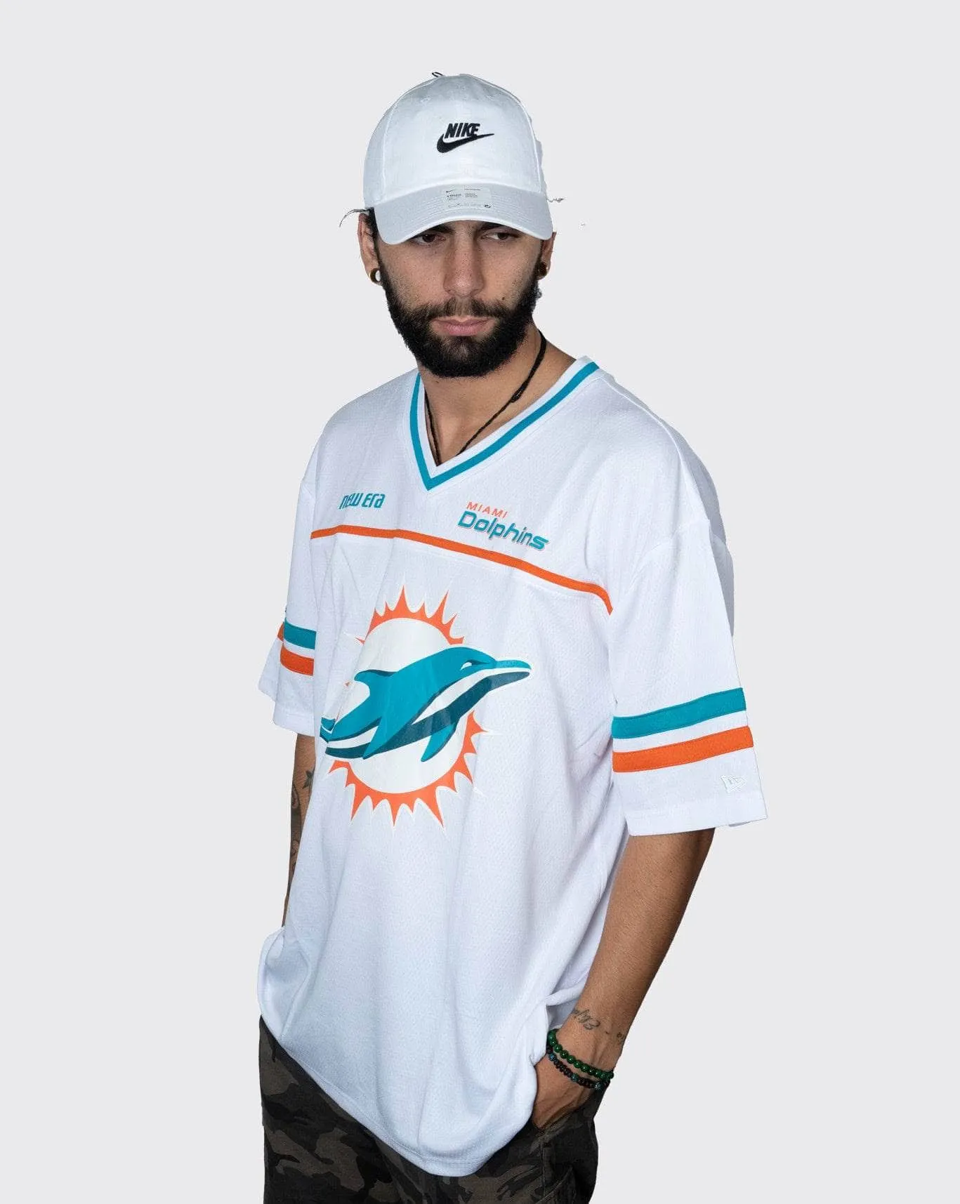 New Era Miami Dolphins Oversized Mesh Tee