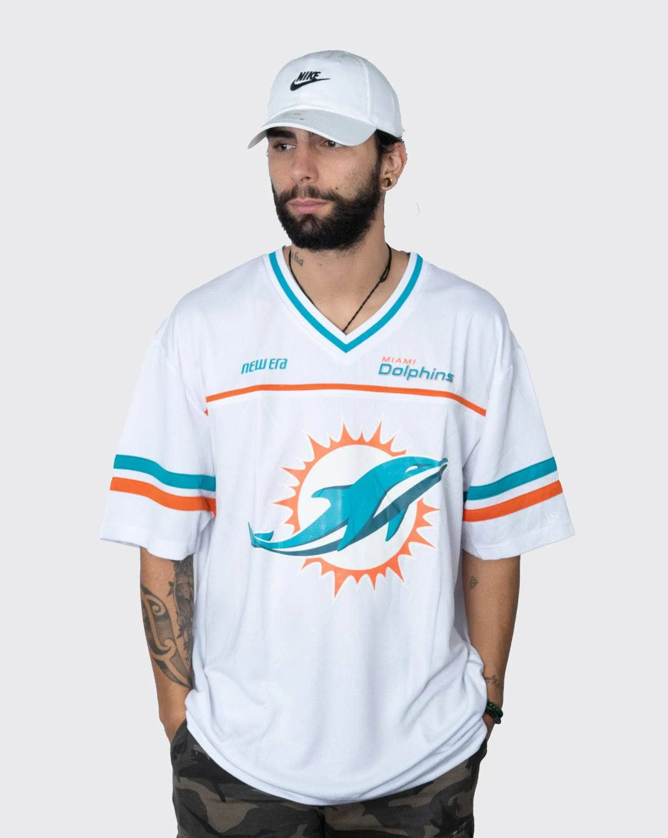 New Era Miami Dolphins Oversized Mesh Tee