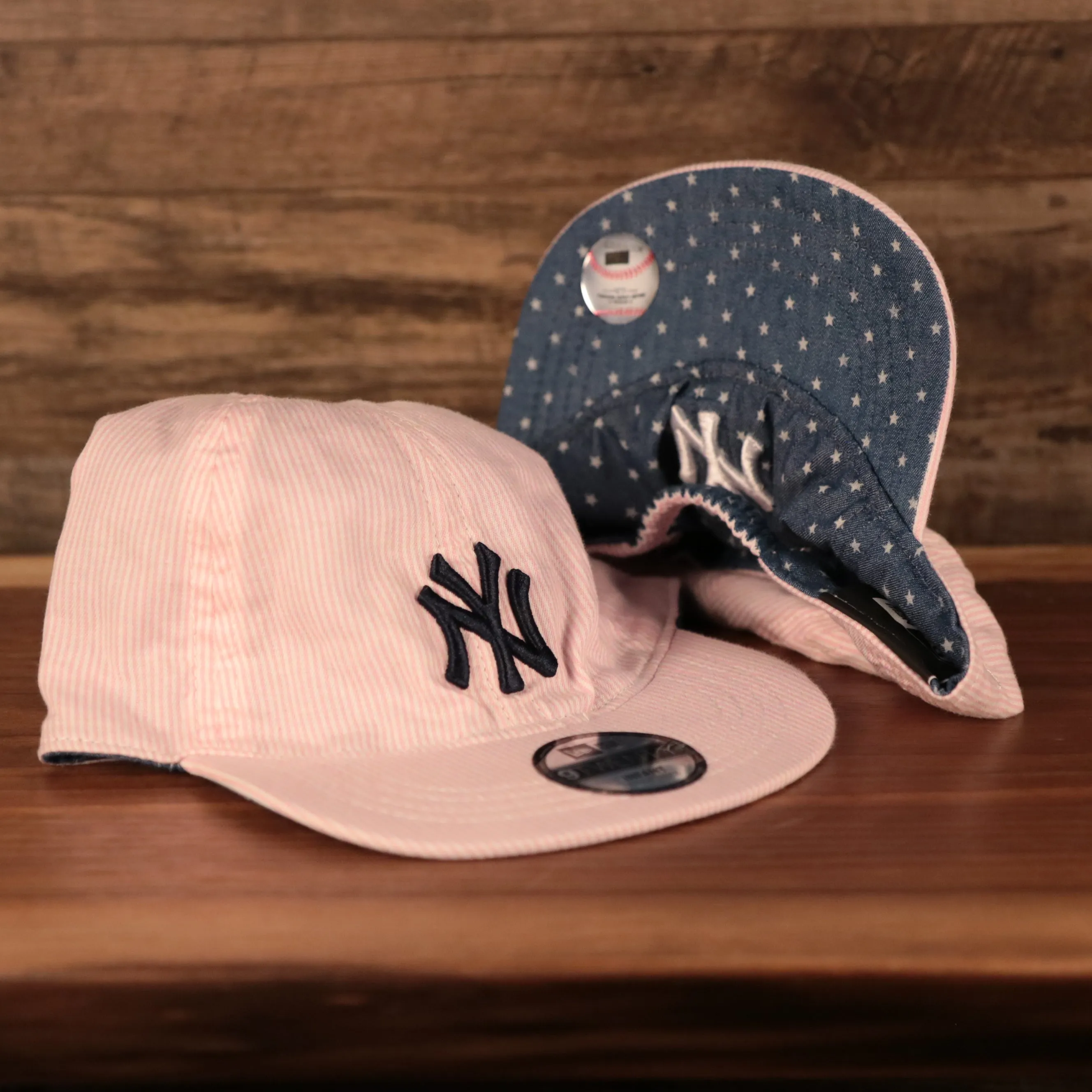 New York Yankees Reversible Navy & Pink Infant 9Twenty Dad Hat