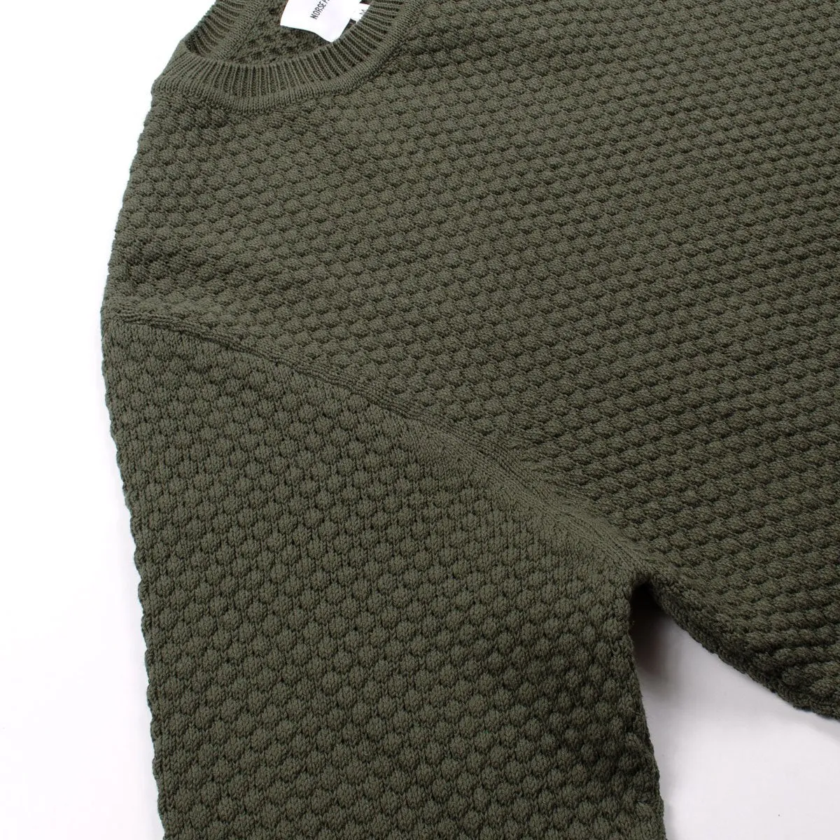 Norse Projects - Bjorn Bubble Sweater - Dried Olive