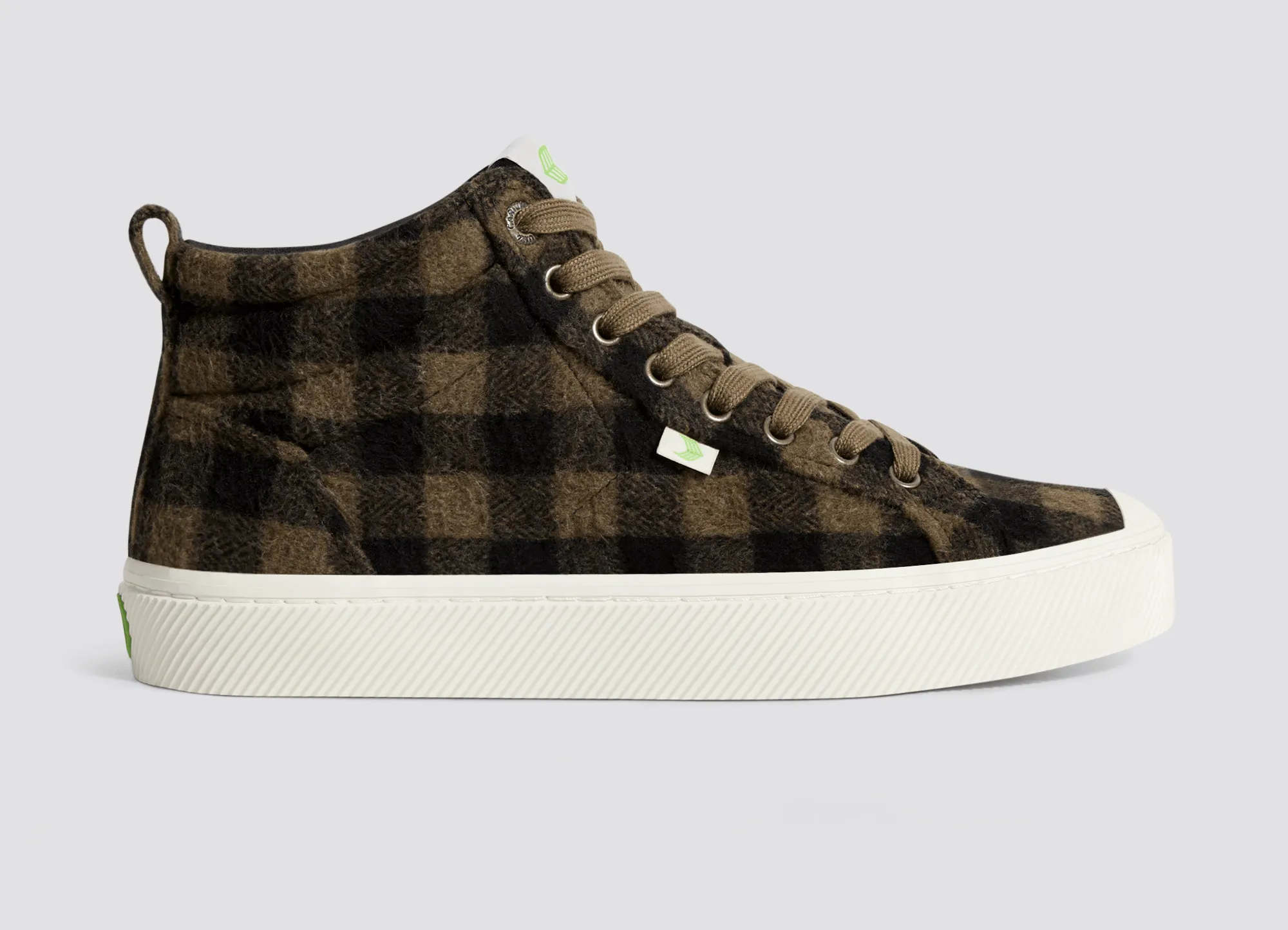 OCA High Brown Plaid Sneaker Men