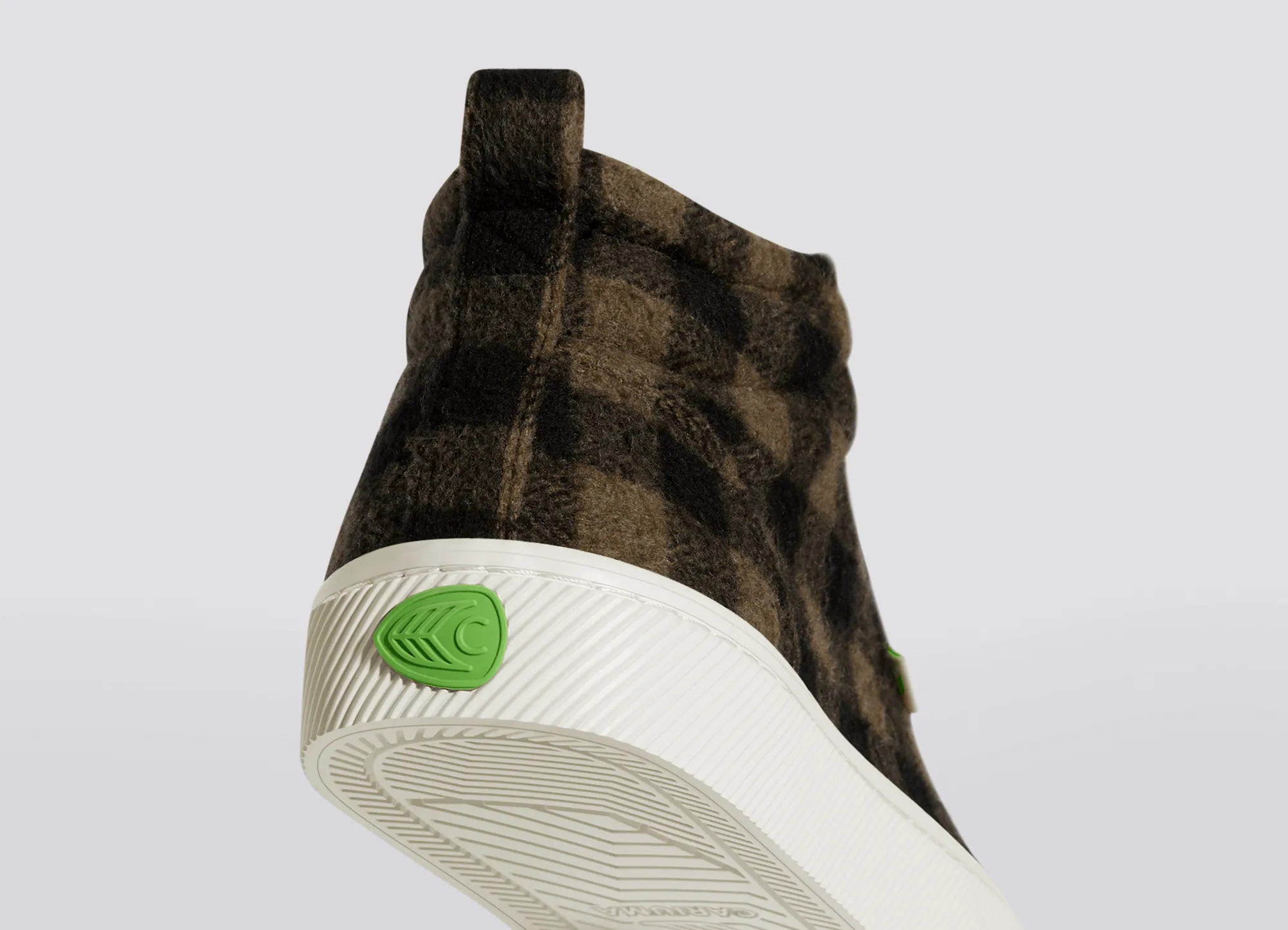 OCA High Brown Plaid Sneaker Women