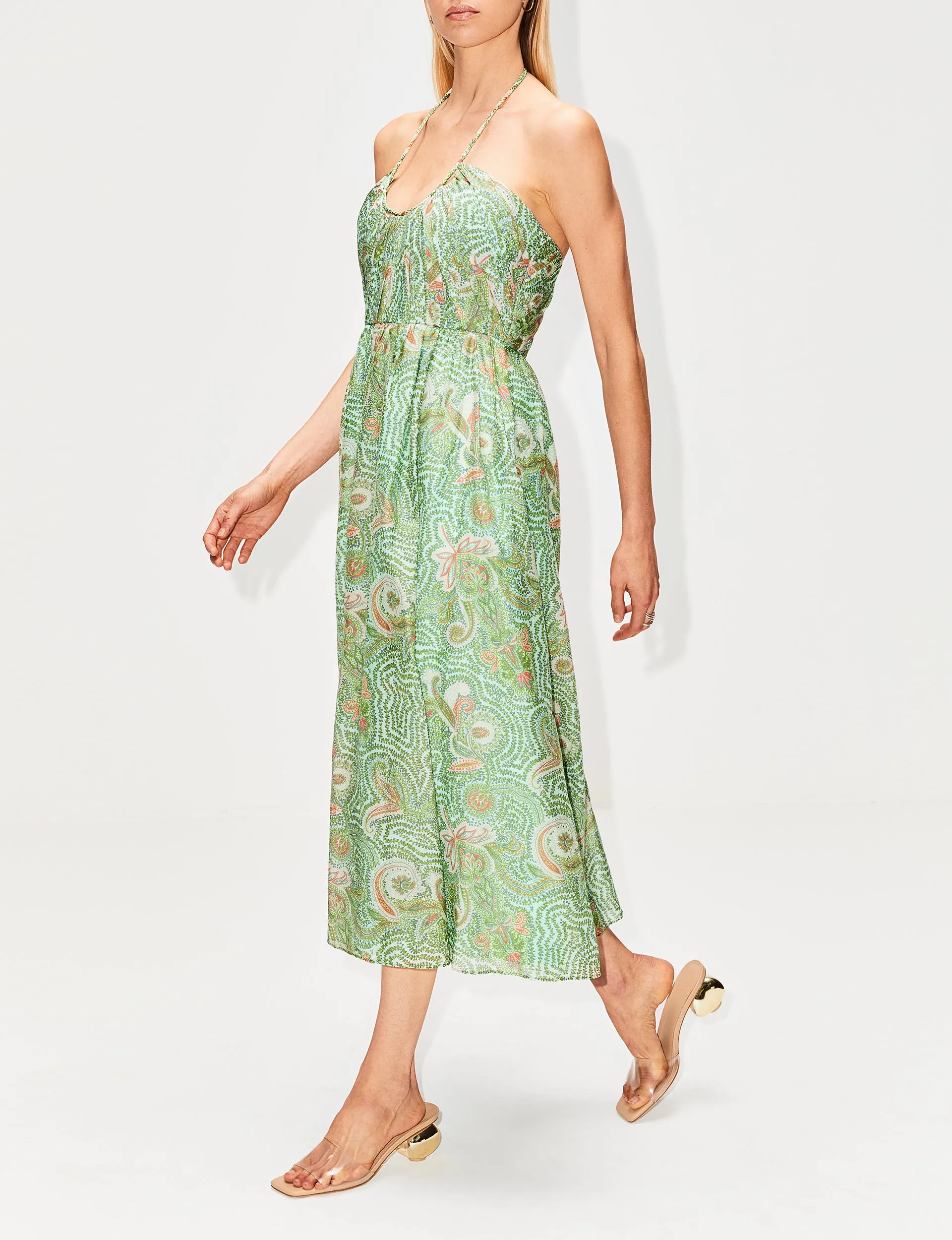 Paisley Halter Dress