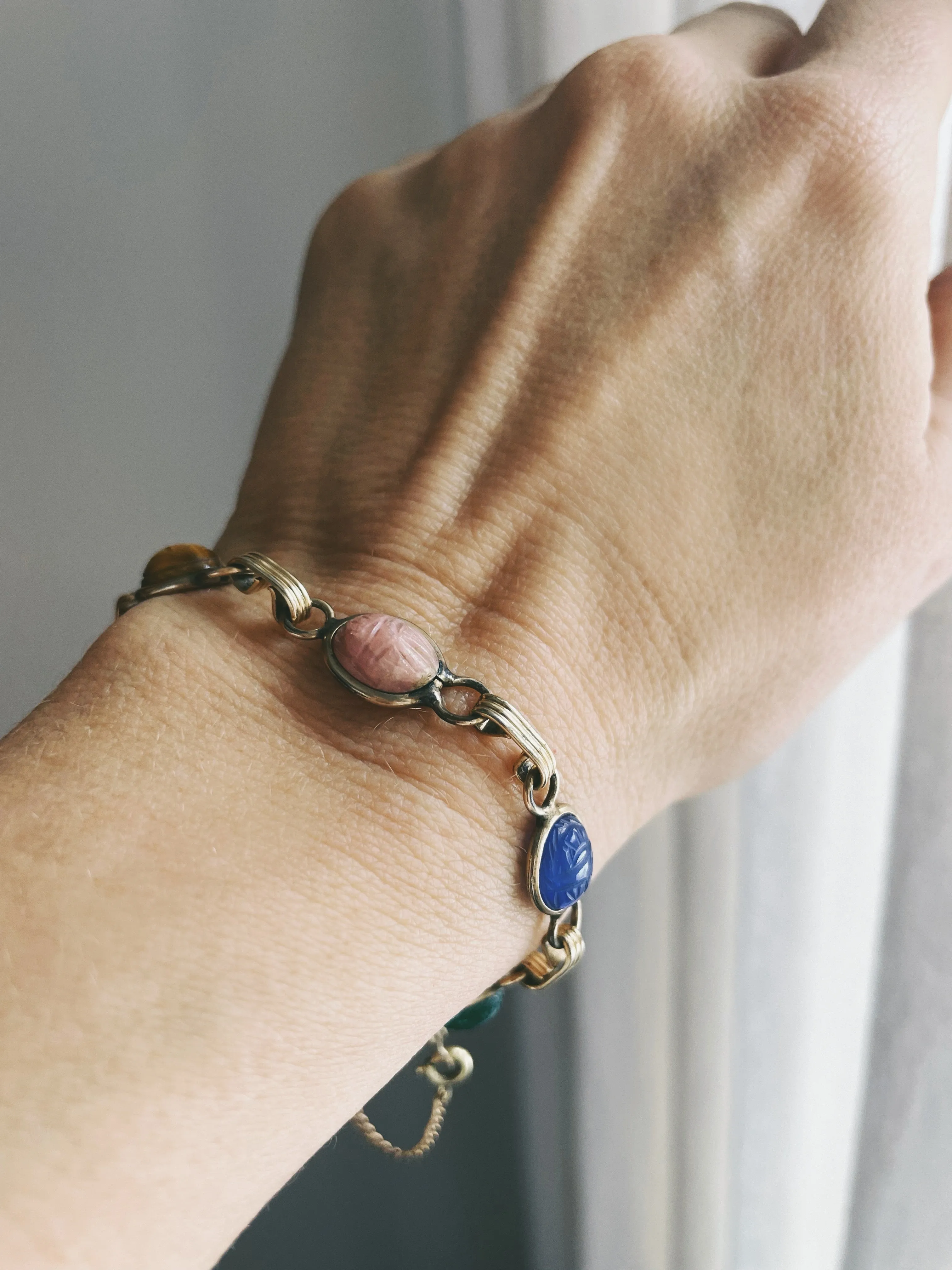 Petite Ronci 18K GF Scarab Bracelet