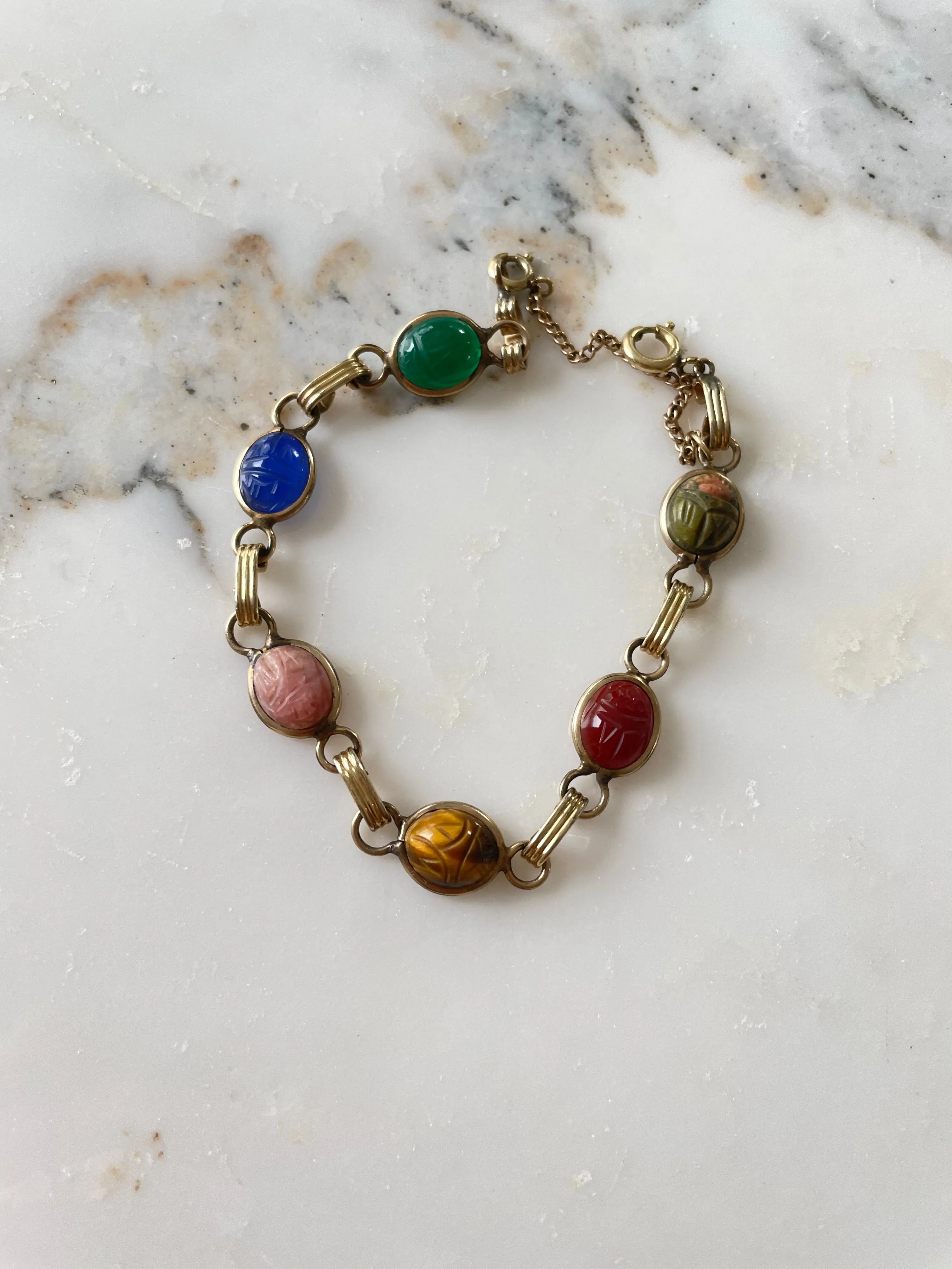 Petite Ronci 18K GF Scarab Bracelet