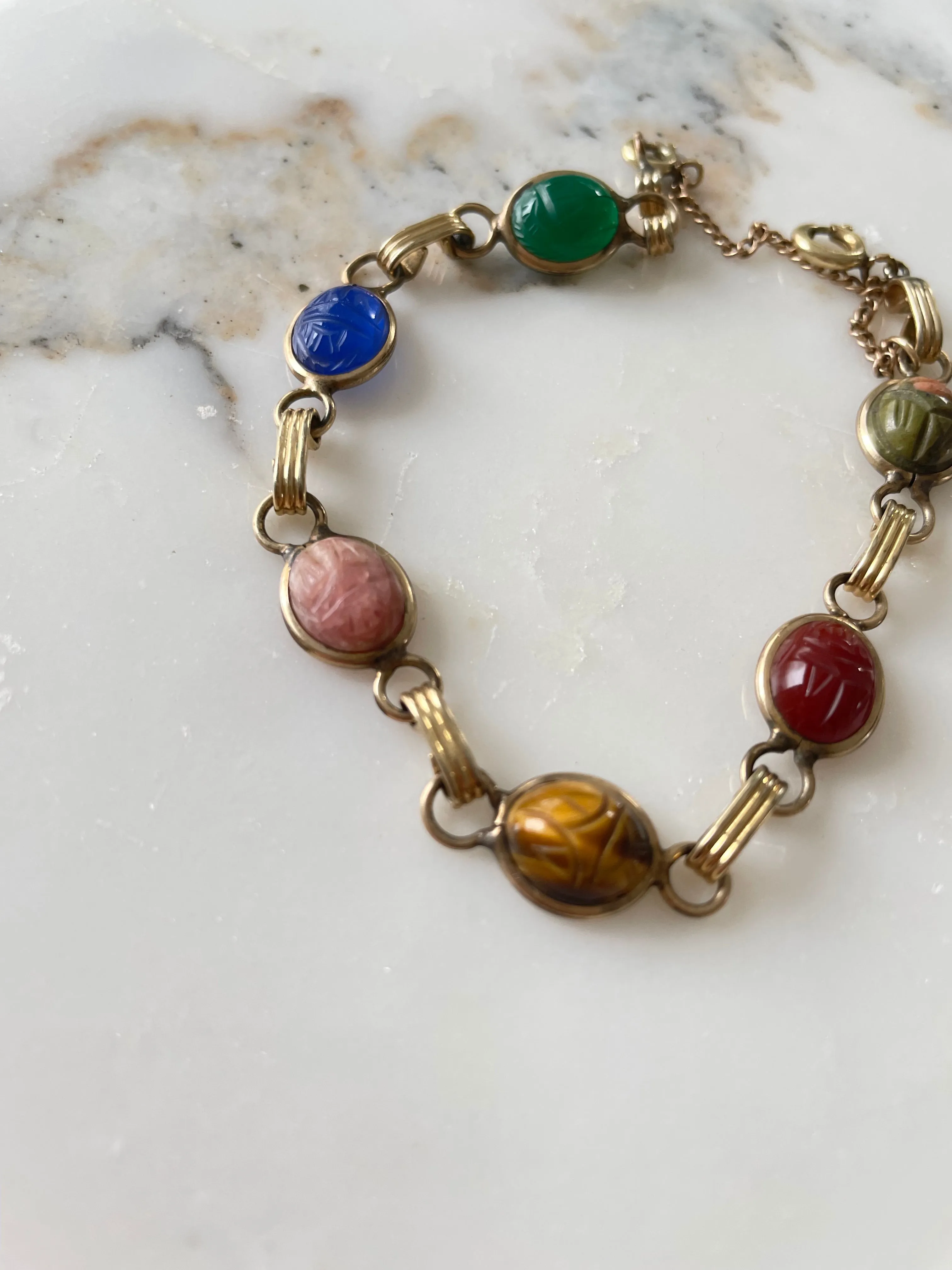 Petite Ronci 18K GF Scarab Bracelet