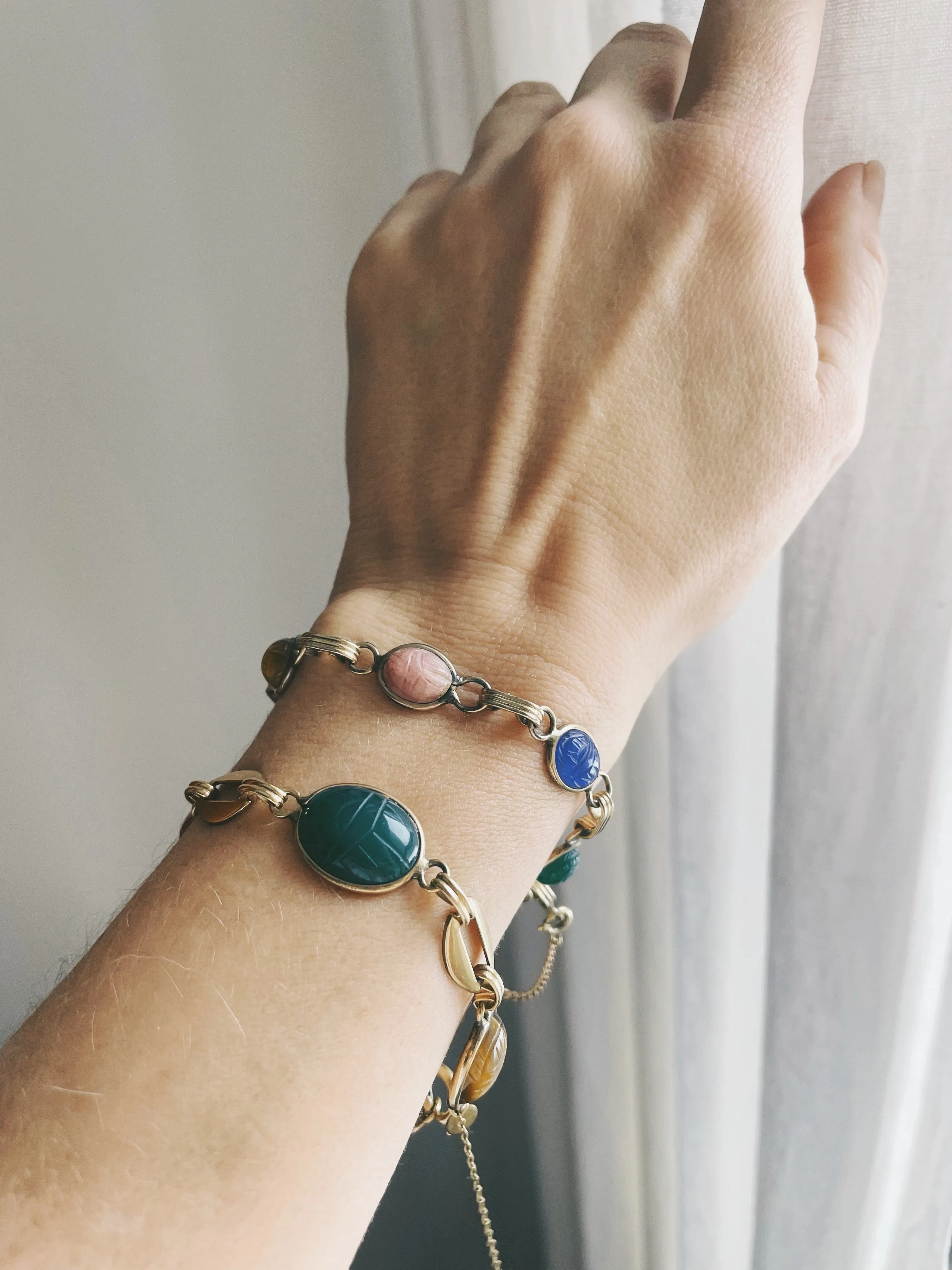 Petite Ronci 18K GF Scarab Bracelet