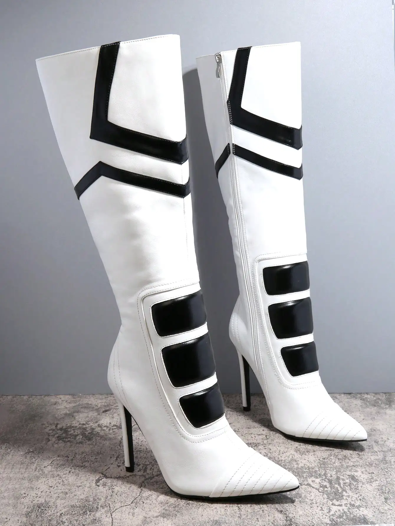 Point Toe High Heel Knee-High Boots