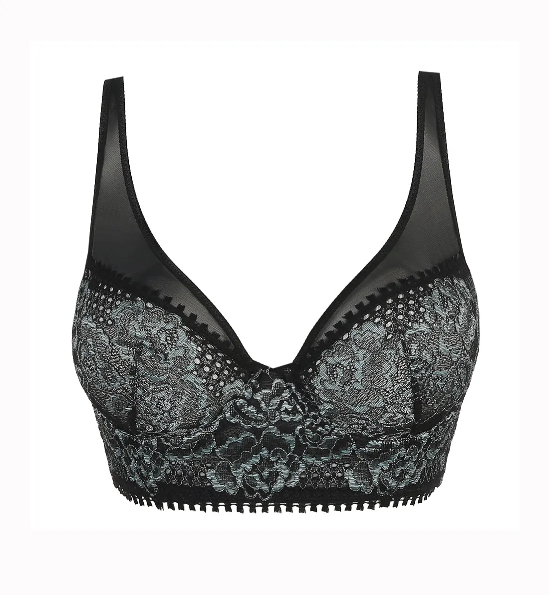 PrimaDonna Twist Rose Sauvage Triangle Underwire Bra (0142086) - Black