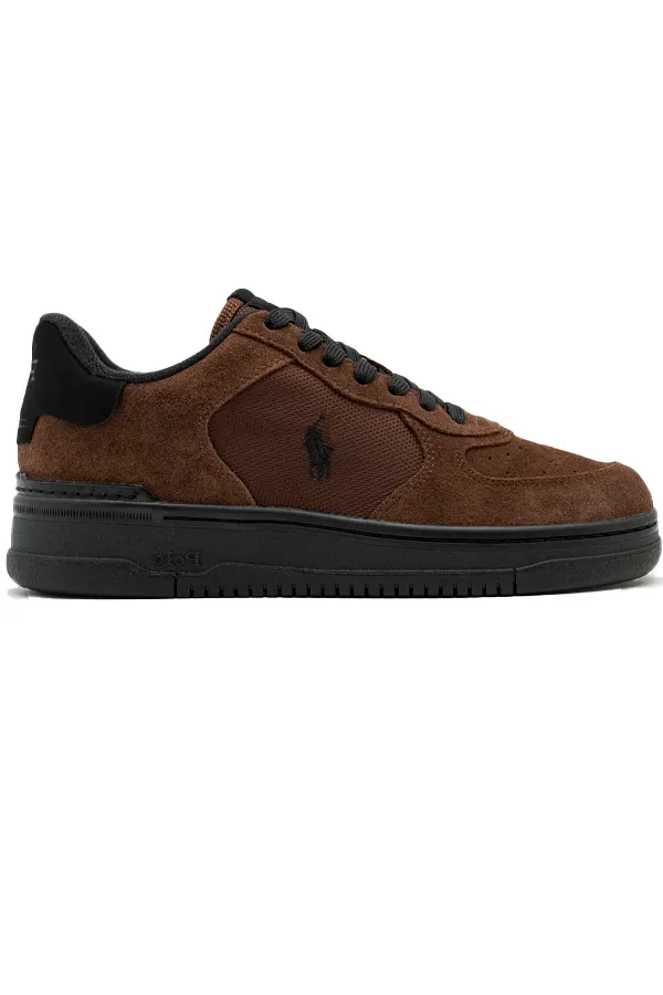 Ralph Lauren Master Suede Sneaker Brown