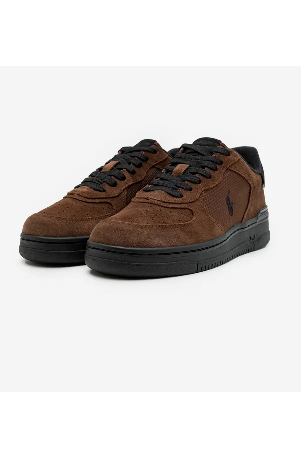 Ralph Lauren Master Suede Sneaker Brown