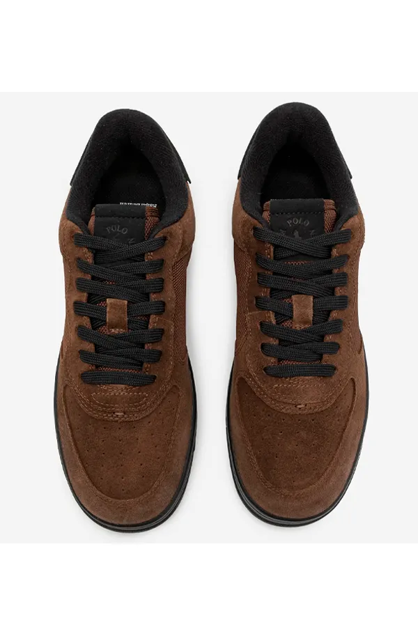 Ralph Lauren Master Suede Sneaker Brown