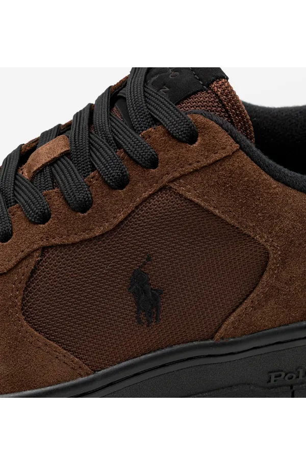 Ralph Lauren Master Suede Sneaker Brown