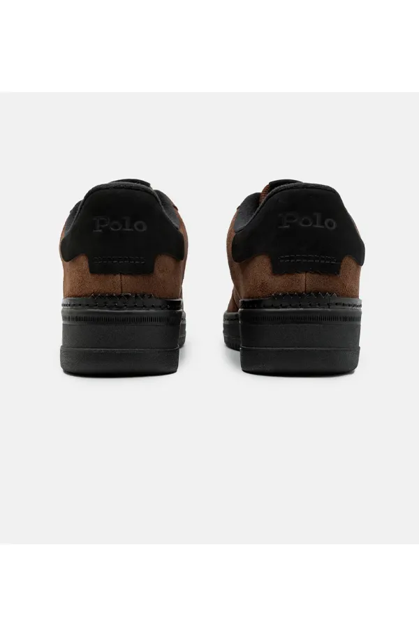 Ralph Lauren Master Suede Sneaker Brown