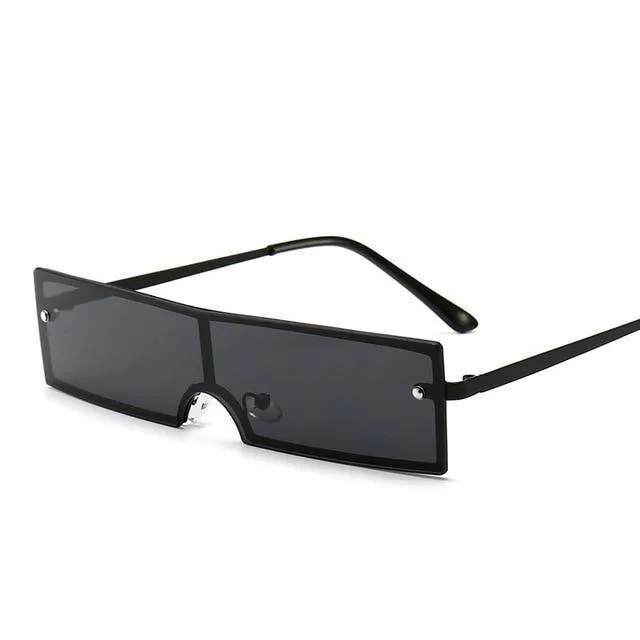 Rectangle Black Shades Designer Trending Fashion Sunglasses for Women