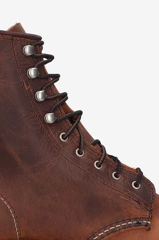 Red Wing leather shoes men's brown color