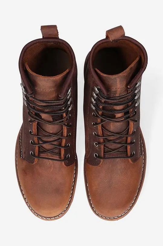 Red Wing leather shoes men's brown color