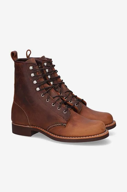 Red Wing leather shoes men's brown color