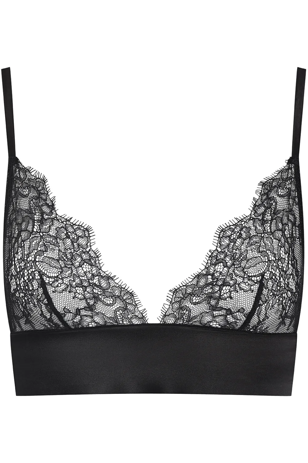 Rendez-Vous Silk & Lace Triangle Bustier Bra