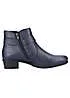 Rieker Navy Ankle Boots