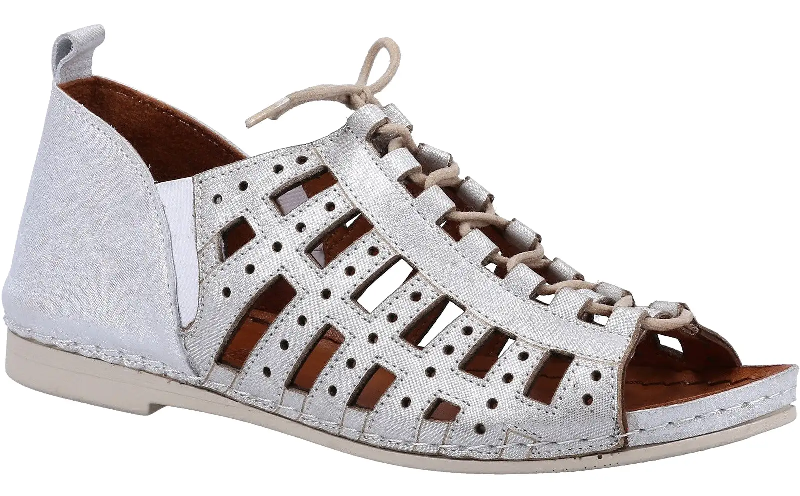 Riva Newport Womens Leather Lace Up Casual Shoe