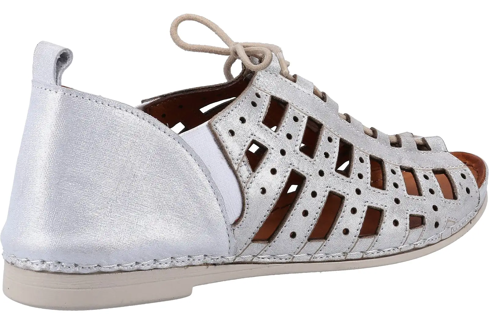 Riva Newport Womens Leather Lace Up Casual Shoe