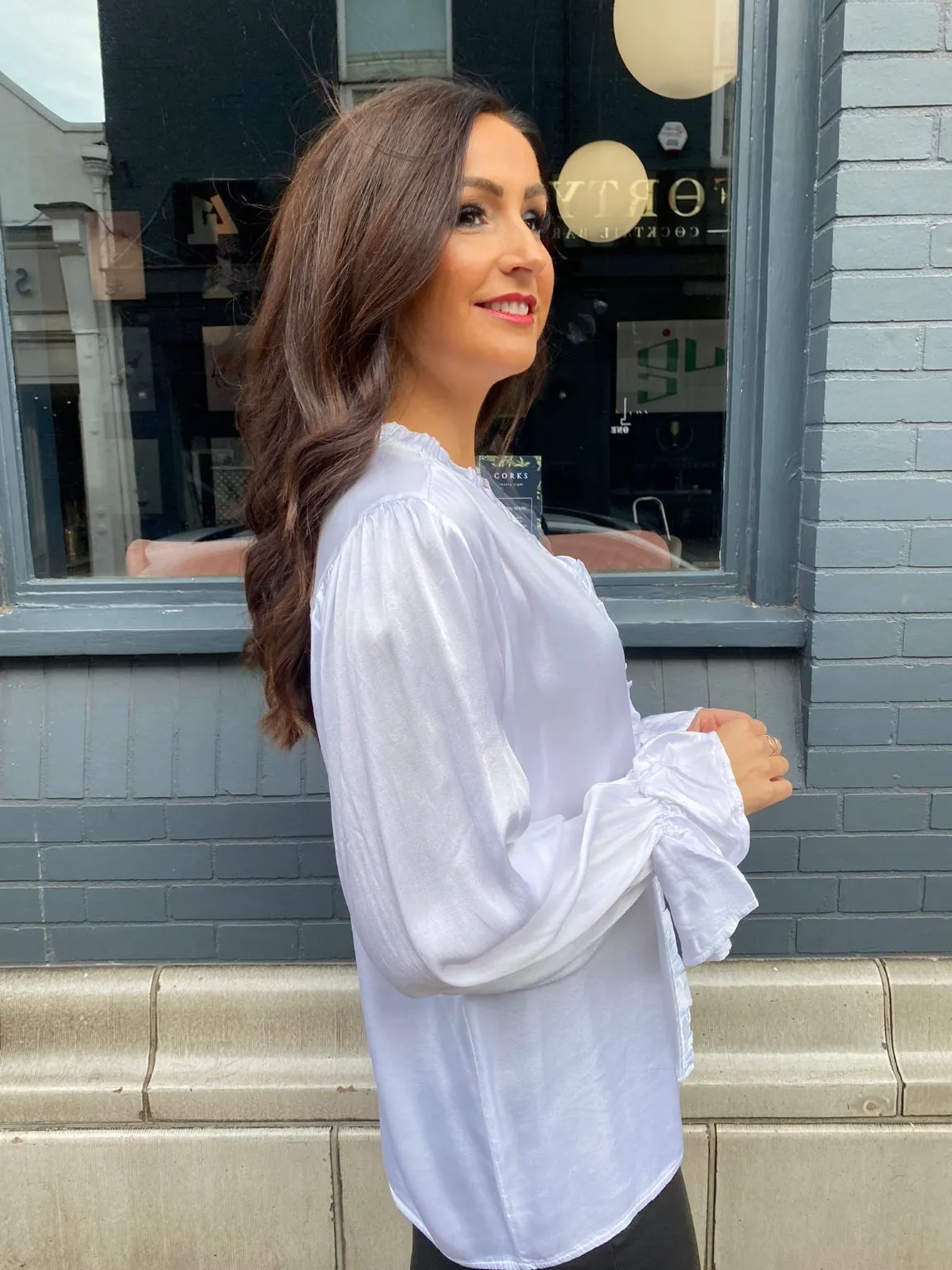 Ruffle Sleeve Blouse Tiana