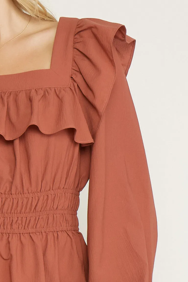 Ruffle Squared Away Blouse