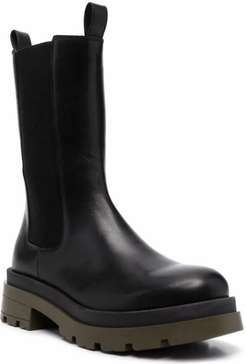 Scarosso Kim leather boots Black