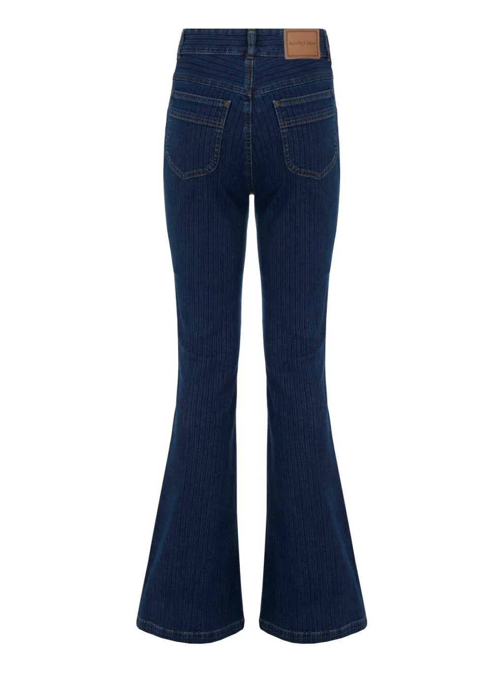 See By Chloé Emily Striped Bootcut Jeans