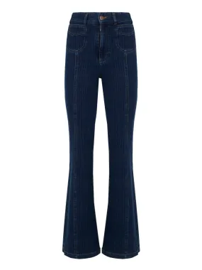 See By Chloé Emily Striped Bootcut Jeans