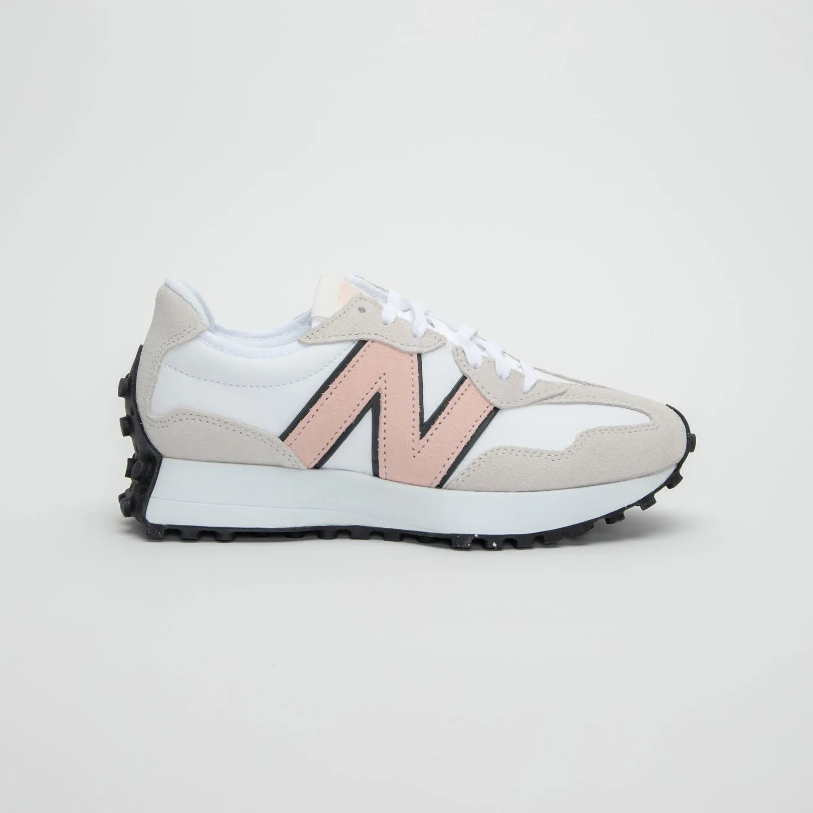 Sneaker 327 White con pink haze