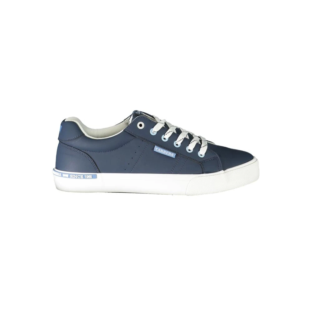 Sneaker in Poliestere Blu con Lacci