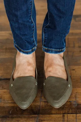 Soda Concept Loafers- Light Olive