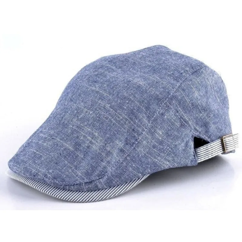 Solid Color Flat Casual Fashion Beret Gorras Hats for Men & Boys