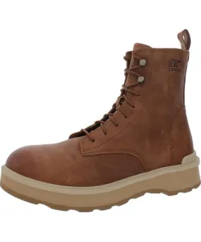 SOREL Hi-Line Lace Womens Leather Lace-Up Booties